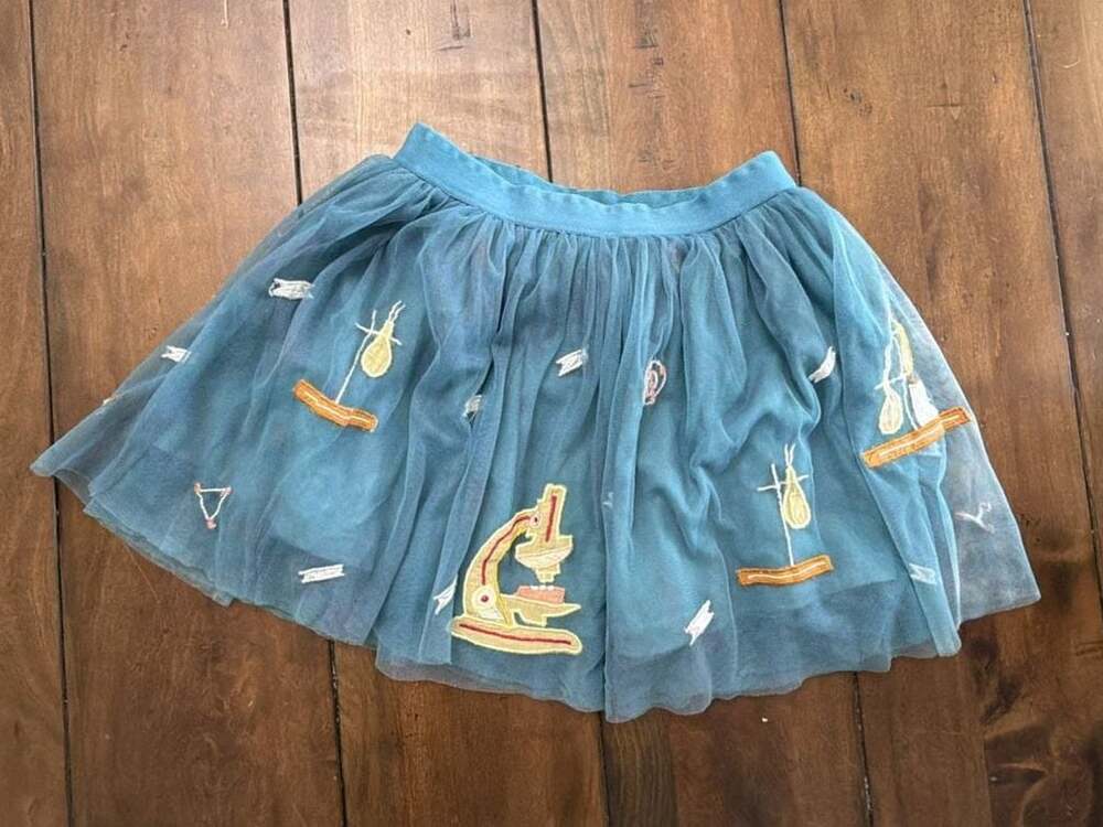 Piccolina Science Embroidered Tulle Skirt Size 5T